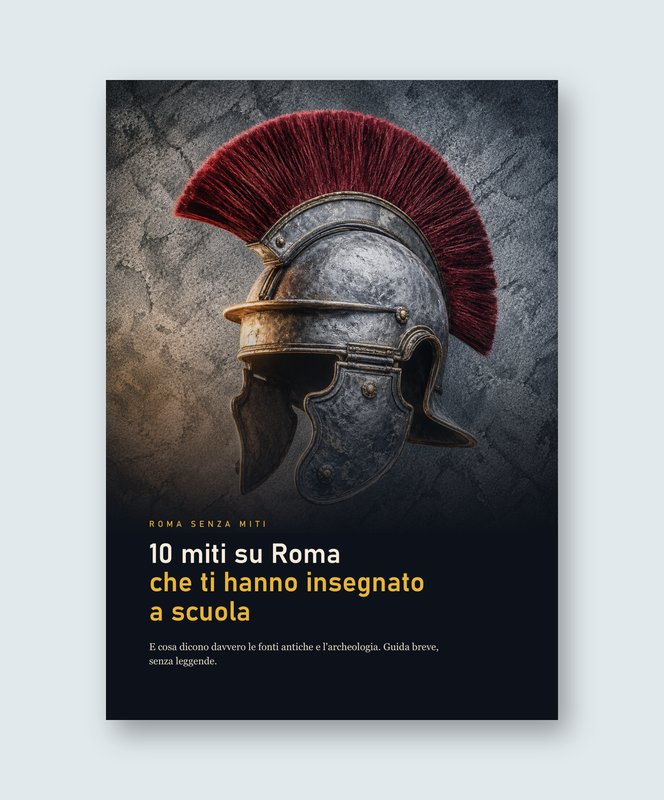 Copertina della guida 10 miti su Roma