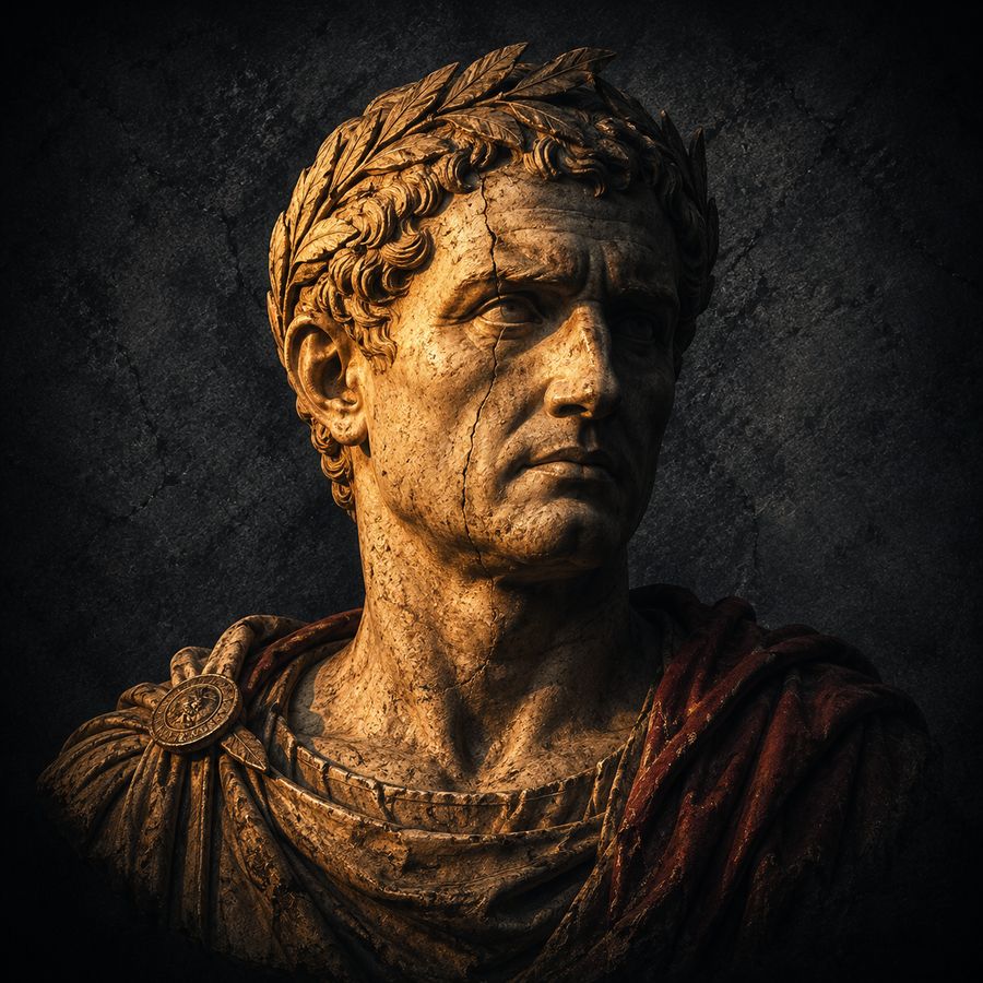 Busto di un imperatore romano